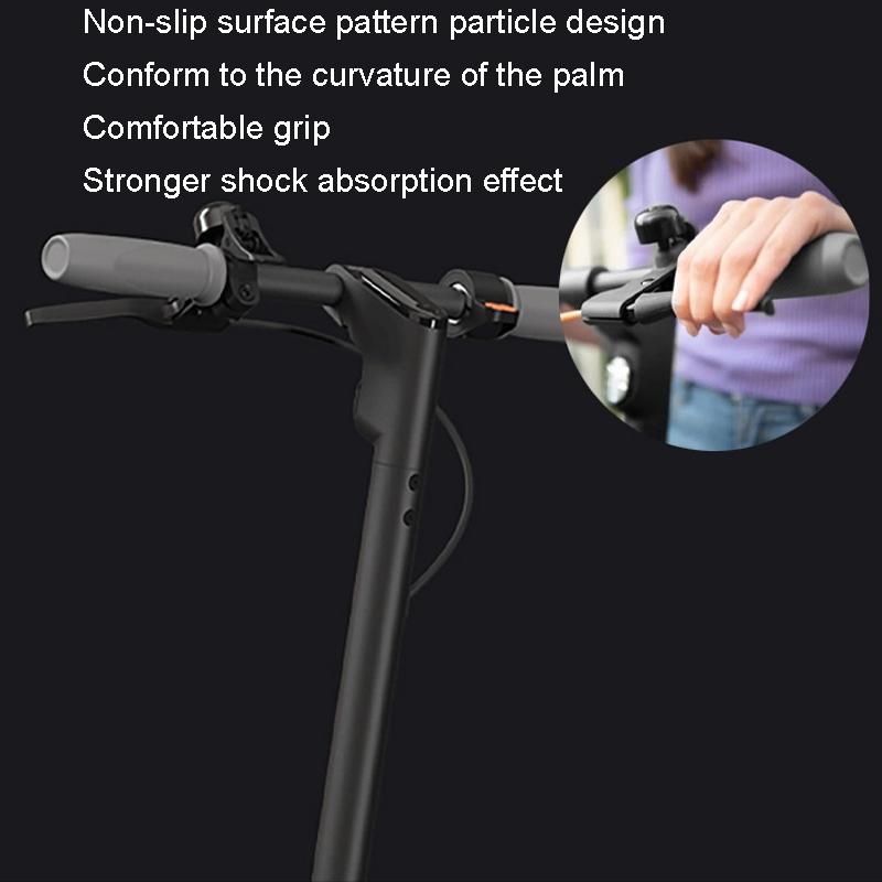 Silicone Handlebar Cover For Ninebot F30 / F40 Electric Scooter - Gray 1 Pair-1964932197689462789