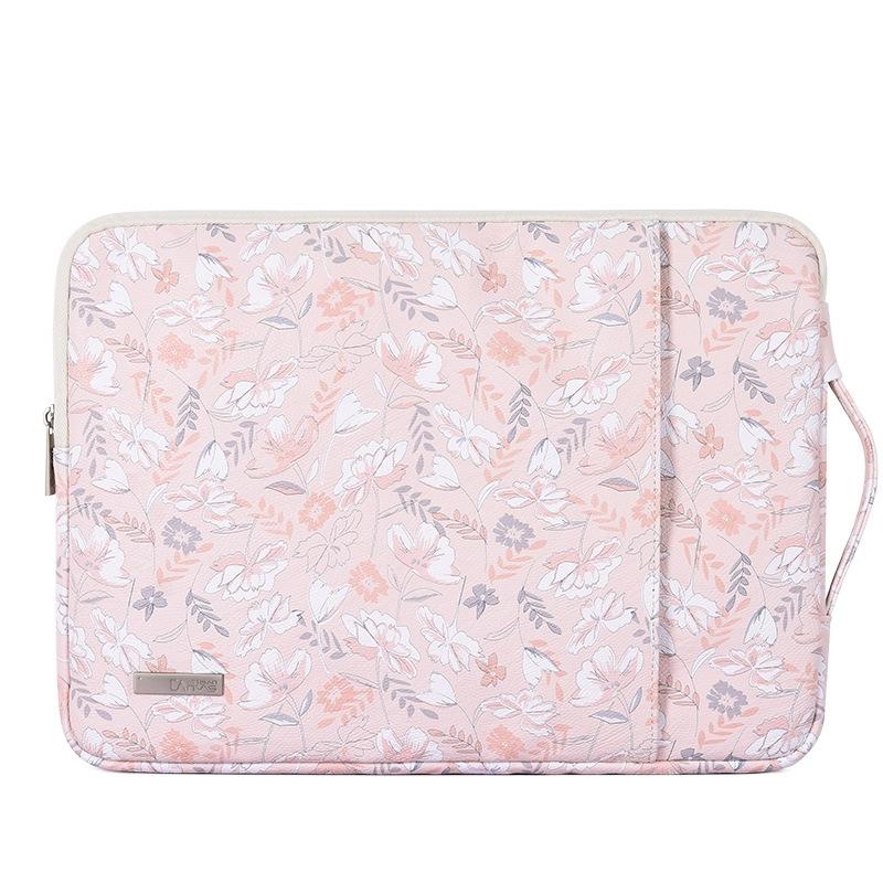 13 Inch Laptop Sleeve With Telescoping Handle - Light Pink-1915196647881707521