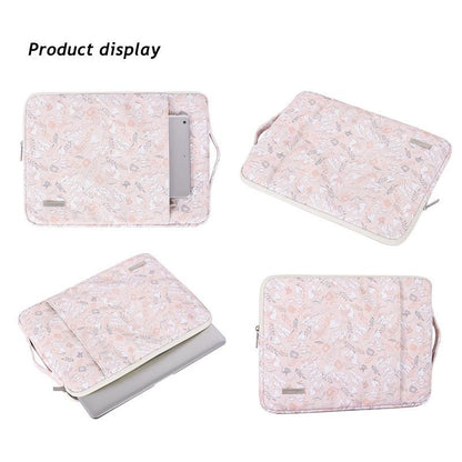 13 Inch Laptop Sleeve With Telescoping Handle - Light Pink-1915196647881707522
