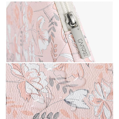 Waterproof 12 Laptop Liner Bag In Light Pink Pu Leather-1915196644970860548