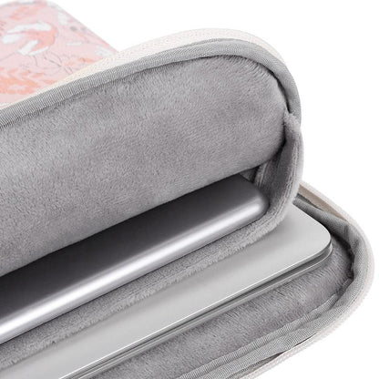 Waterproof 14 Laptop Liner Bag In Light Pink Pu Leather-1915196655280459779