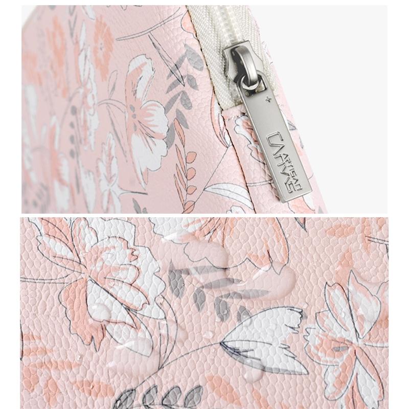 Waterproof 14 Laptop Liner Bag In Light Pink Pu Leather-1915196655280459780