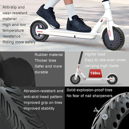 Xiaomi M365 / M365 Pro Electric Scooter Tire - 8 Inch Non-Slip Honeycomb Black-1964932191318315012
