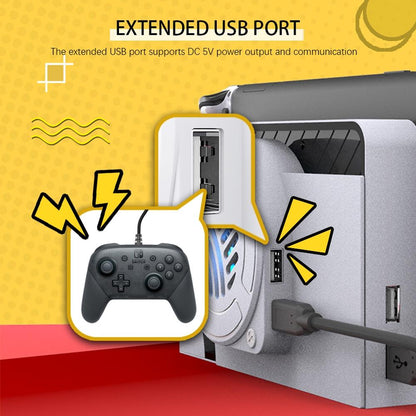 Oled Cooling Fan With Storage Base For Switch-1922443394349666310