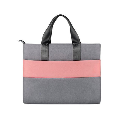 Universal Portable Laptop Liner Bag - Pink / Gray - 14.1-15.4 Inches-1915196897484738567