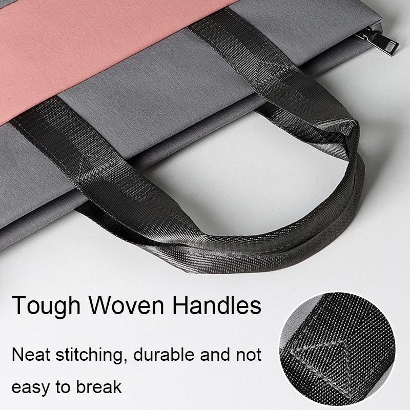 Universal Portable Laptop Liner Bag - Pink / Gray - 14.1-15.4 Inches-1915196897484738564