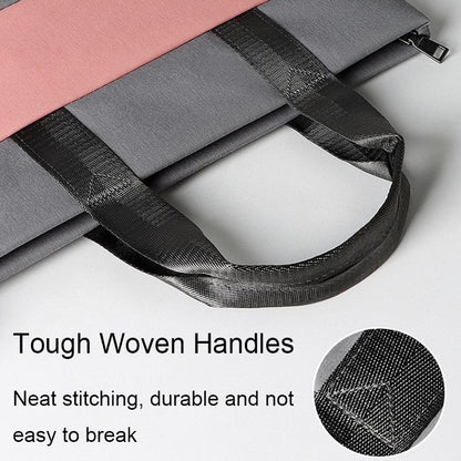 Universal Portable Laptop Liner Bag - Pink / Gray - 14.1-15.4 Inches-1915196897484738564