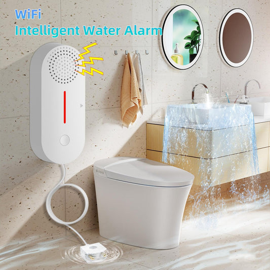 Smart Water Leak Detector With Sound And Light-1915197065919598593