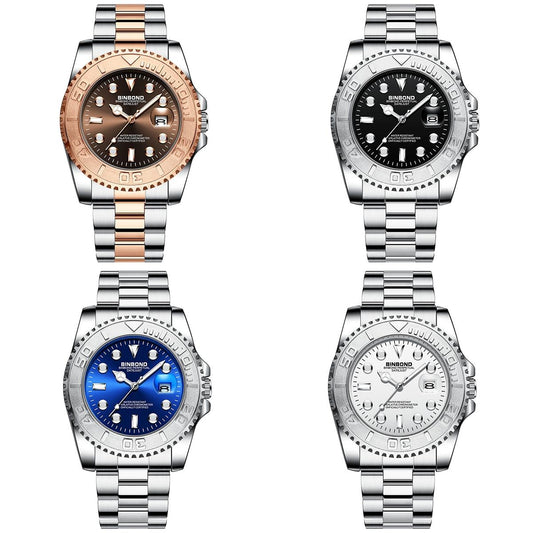 Waterproof Luminous Sports Watch With Metal Gear - 30M-1915197950468952065