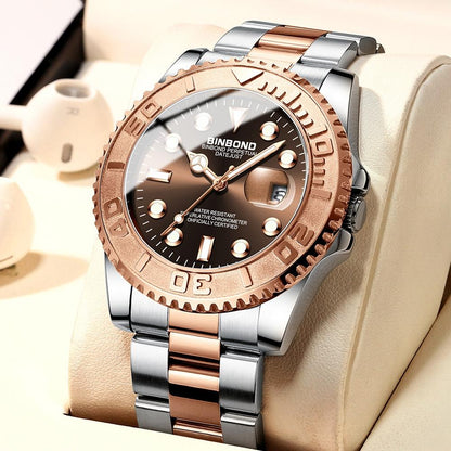 Waterproof Luminous Sports Watch With Metal Gear - 30M-1915197950468952067