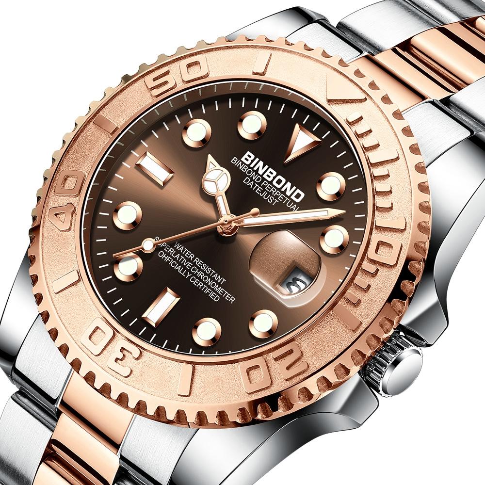 Waterproof Luminous Metal Gear Sports Watch - 30M-1915197788916944900