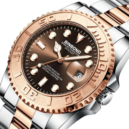 Waterproof Luminous Metal Gear Sports Watch - 30M-1915197788916944900