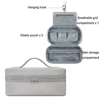 Multifunctional Leather Storage Bag For Dyson Airwrap - Grey-1915196915725766657