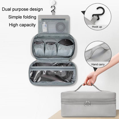 Multifunctional Leather Storage Bag For Dyson Airwrap - Grey-1915196915725766660
