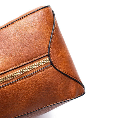 Adjustable Leather Tote Bag With Multi-Compartments - Large Capacity-1964932281554571270