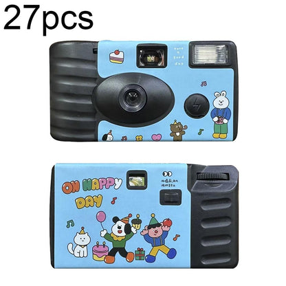 27 Retro Film Camera Waterproof Cartoon Stickers - Happy Day Design-1915197607131615232