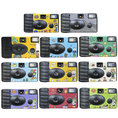 27 Retro Film Camera Stickers - Waterproof Holiday-Themed Cartoon Decor-1915197425069461505