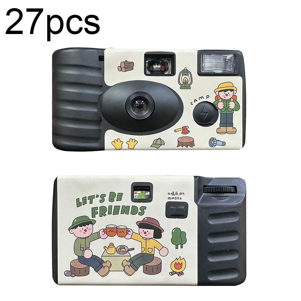 27 Retro Film Camera Stickers - Waterproof Cartoon Design-1915197020071661568