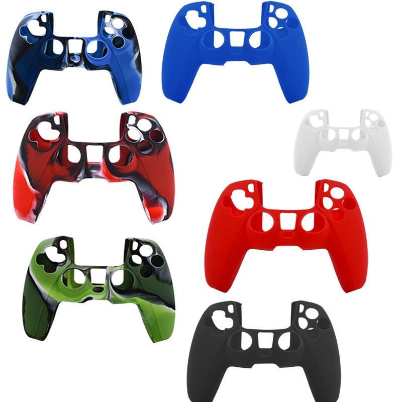 Camouflage Red Silicone Case For Ps5 Controller - Protective Cover-1915197451837509634