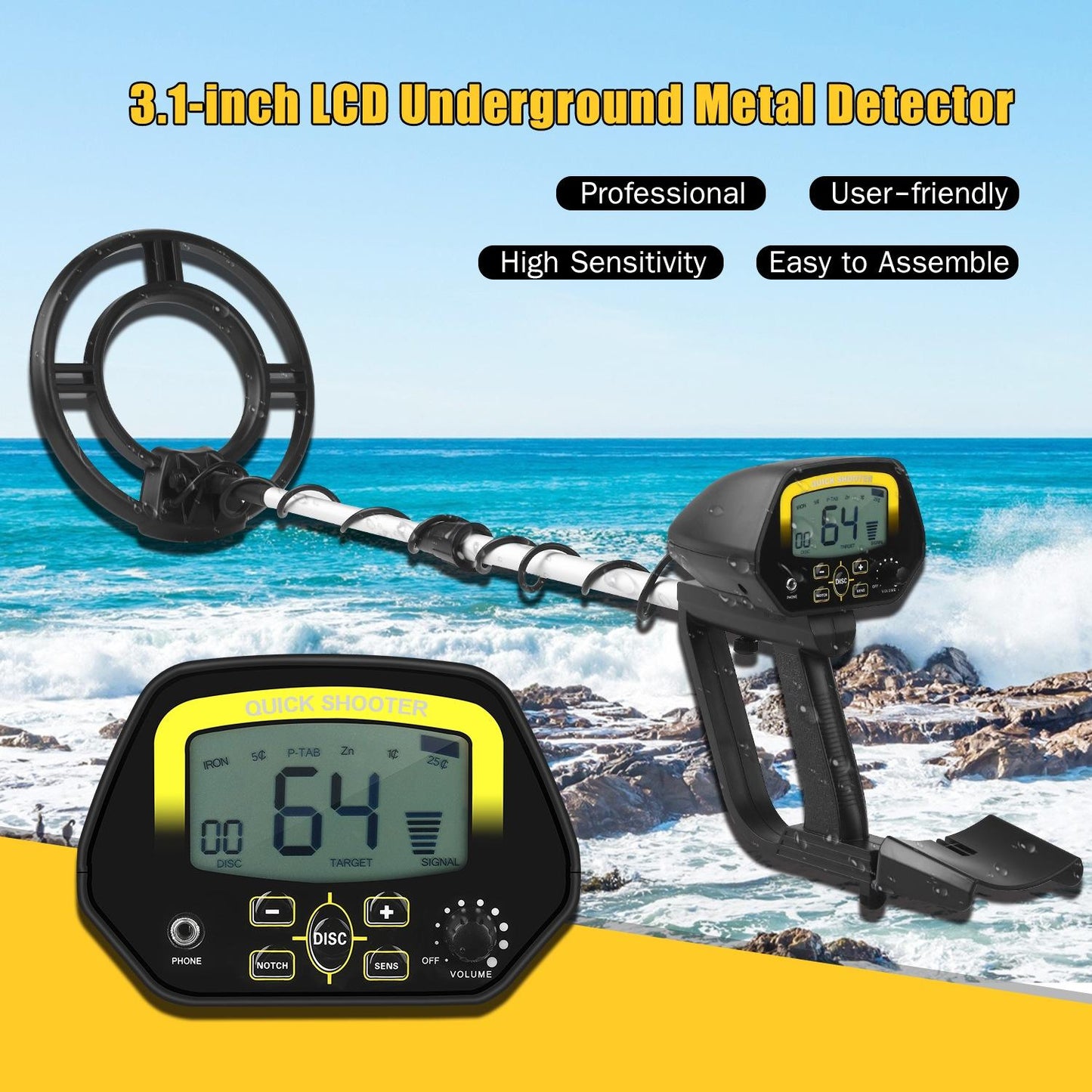 3.1 Lcd Underground Metal Detector - Compact & Accurate-1915198340132376580