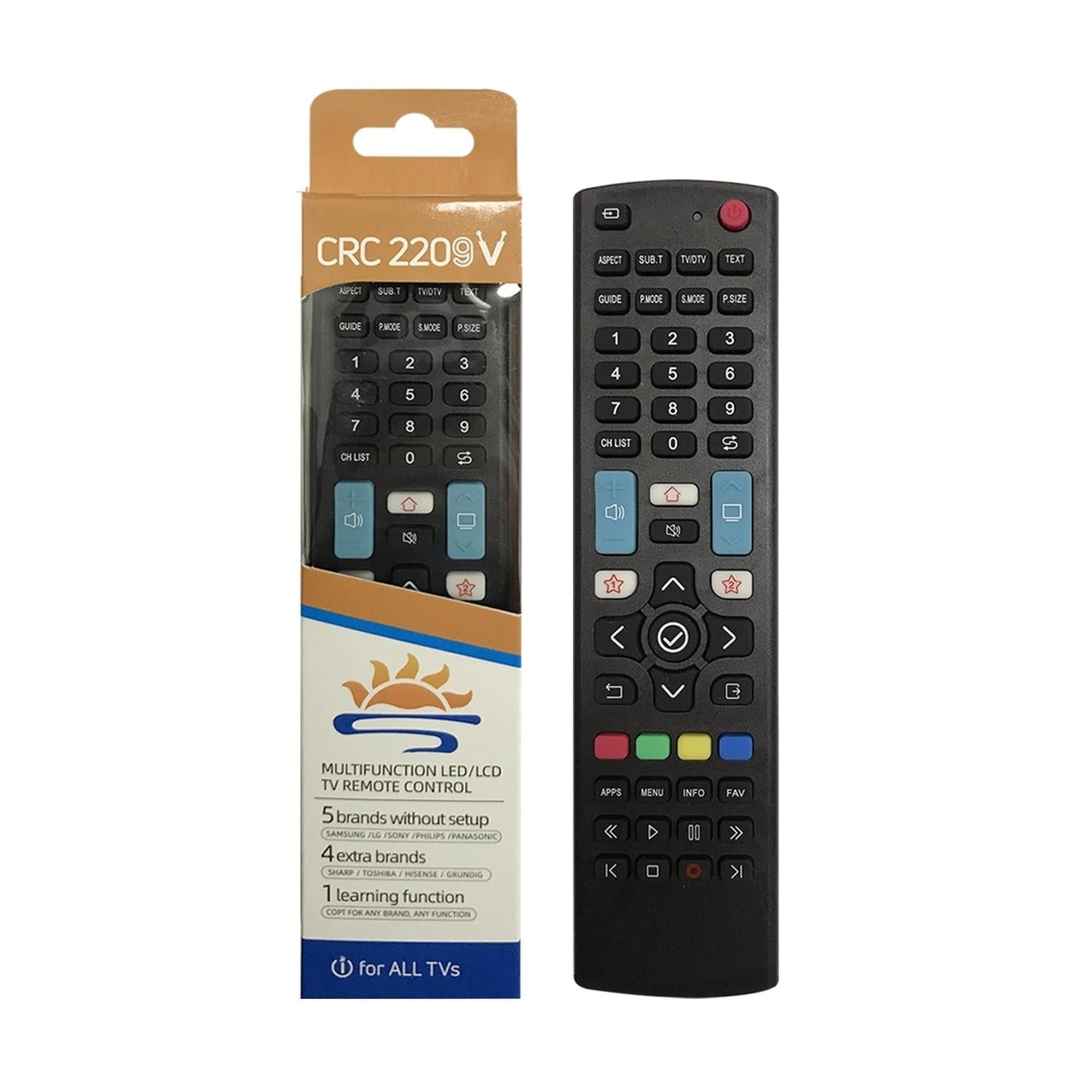 9-In-1 Smart Lcd Tv Remote Control With Infrared Universal Learning-1915197567247978497