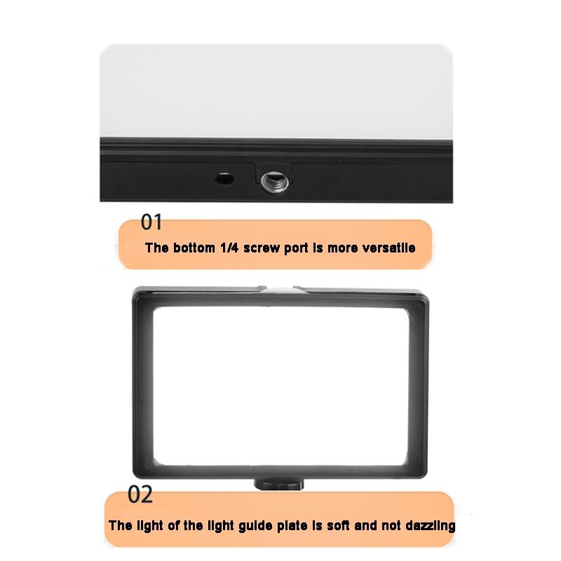 8 Three-Colour Temperature Flat-Panel Live Fill Light With 2.1M Bracket-1915197435278397445