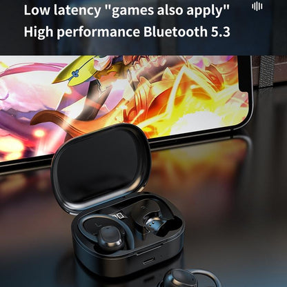 Wireless Stereo Earphones With Charging Case - Black-1915196952421732355