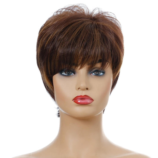 Silk Fiber Short Curly Wig - High Temp-1915196916929531905