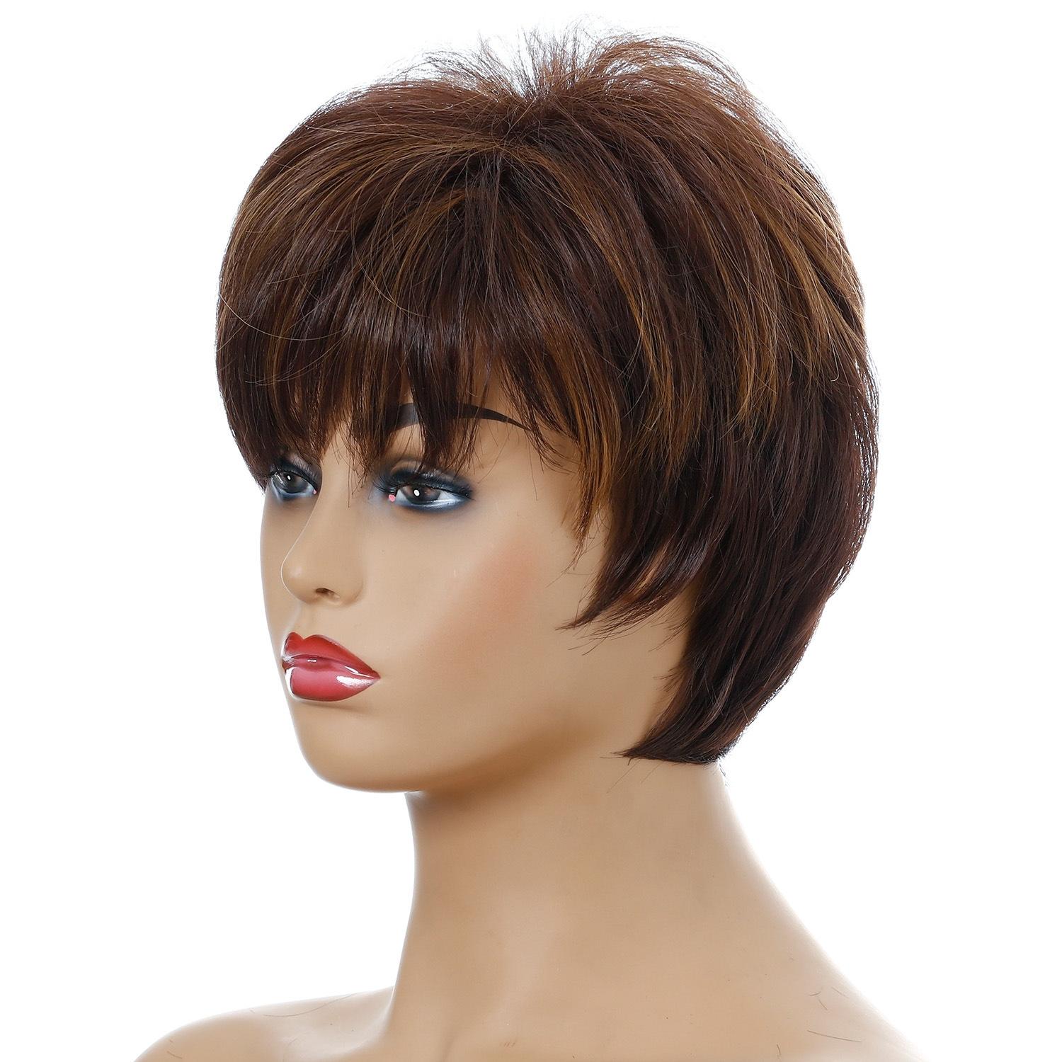 Silk Fiber Short Curly Wig - High Temp-1915196916929531906