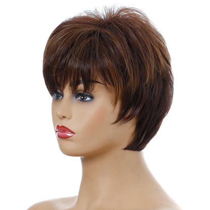Silk Fiber Short Curly Wig - High Temp-1915196916929531906