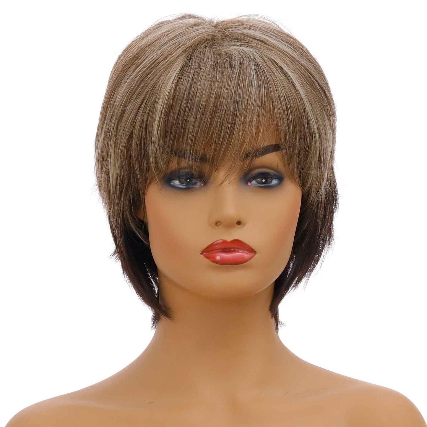 Curly Short Hair Wig - Mixed Light Gold-1915198152483409921