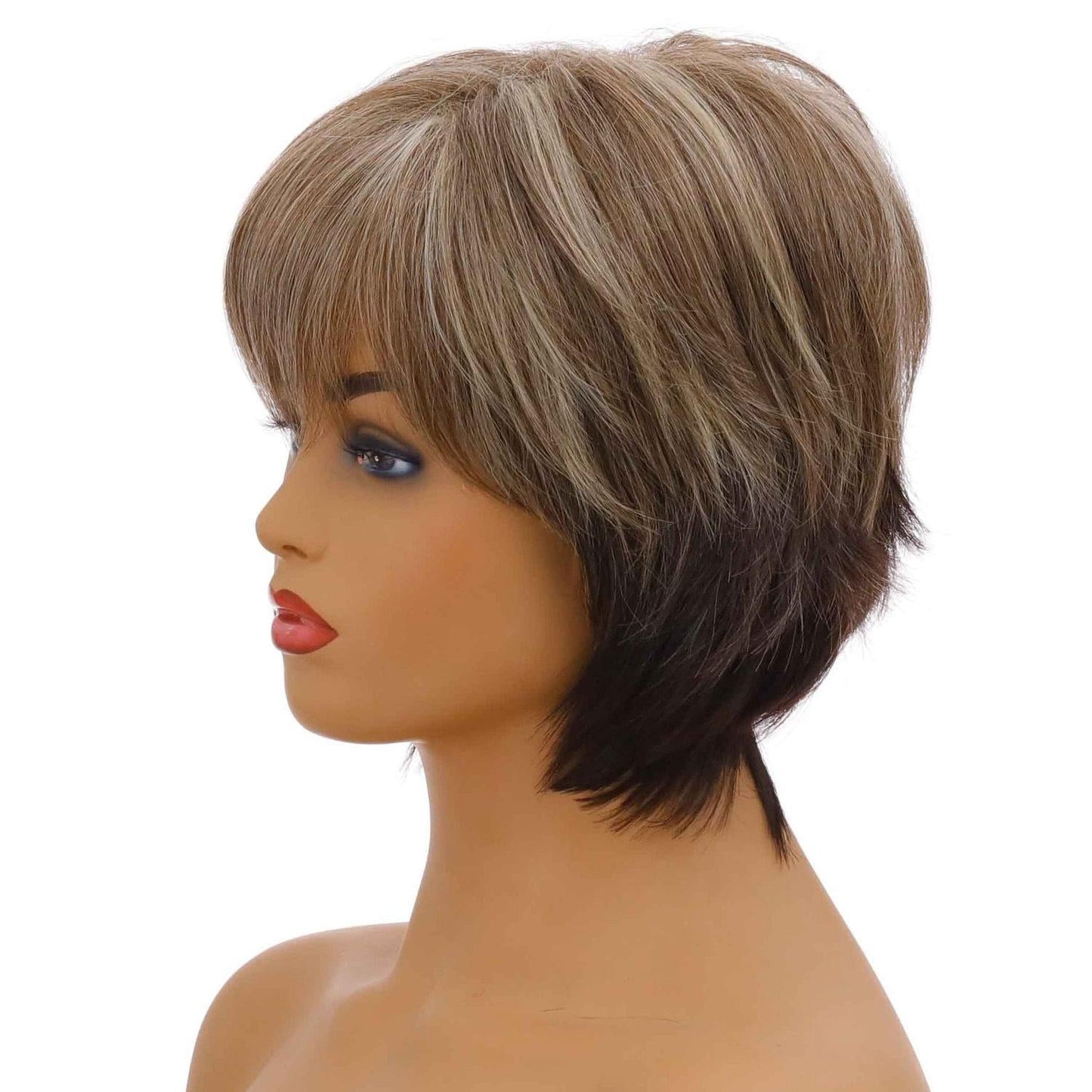 Curly Short Hair Wig - Mixed Light Gold-1915198152483409922