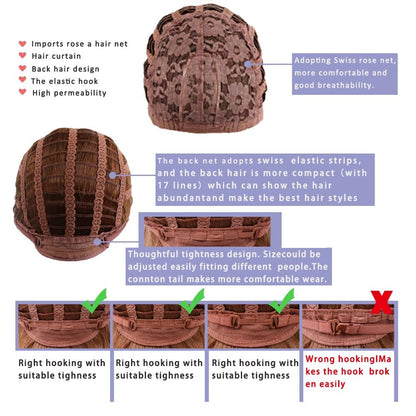 Women Short Curly Silk Wig - Light Gold-1915197691219021827