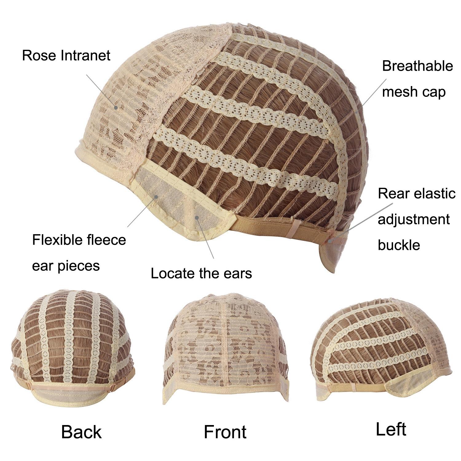 Silk Fiber Short Curly Wig - Gold Colour-1915198302027124742