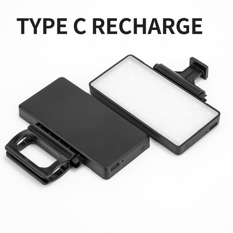 Adjustable Outdoor Phone Fill Light - Monochrome White-1964932338244784134