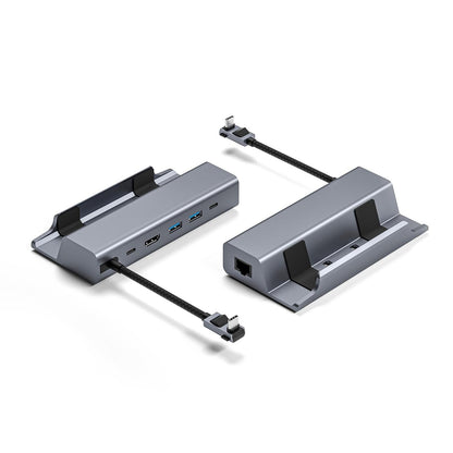 6-In-1 Docking Station For Steam Deck With Hdmi Rj45 Usb 3.0 Usb-C Pd 100W-1969996422308827137