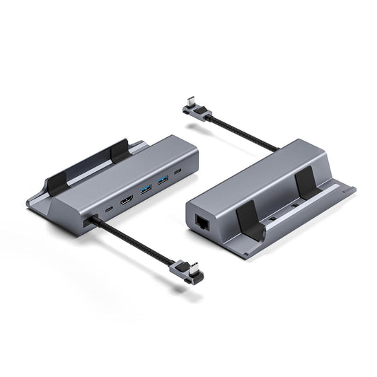 6-In-1 Docking Station For Steam Deck With Hdmi Rj45 Usb 3.0 Usb-C Pd 100W-1969996422308827137
