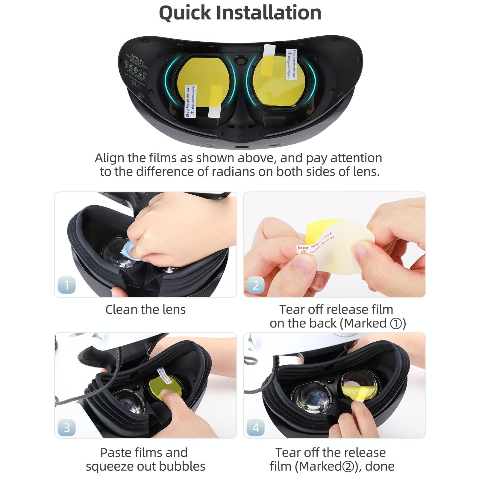 Vr2 Hifylux Protective Film Set For Playstation - Ultimate Protection-1922443424435408903