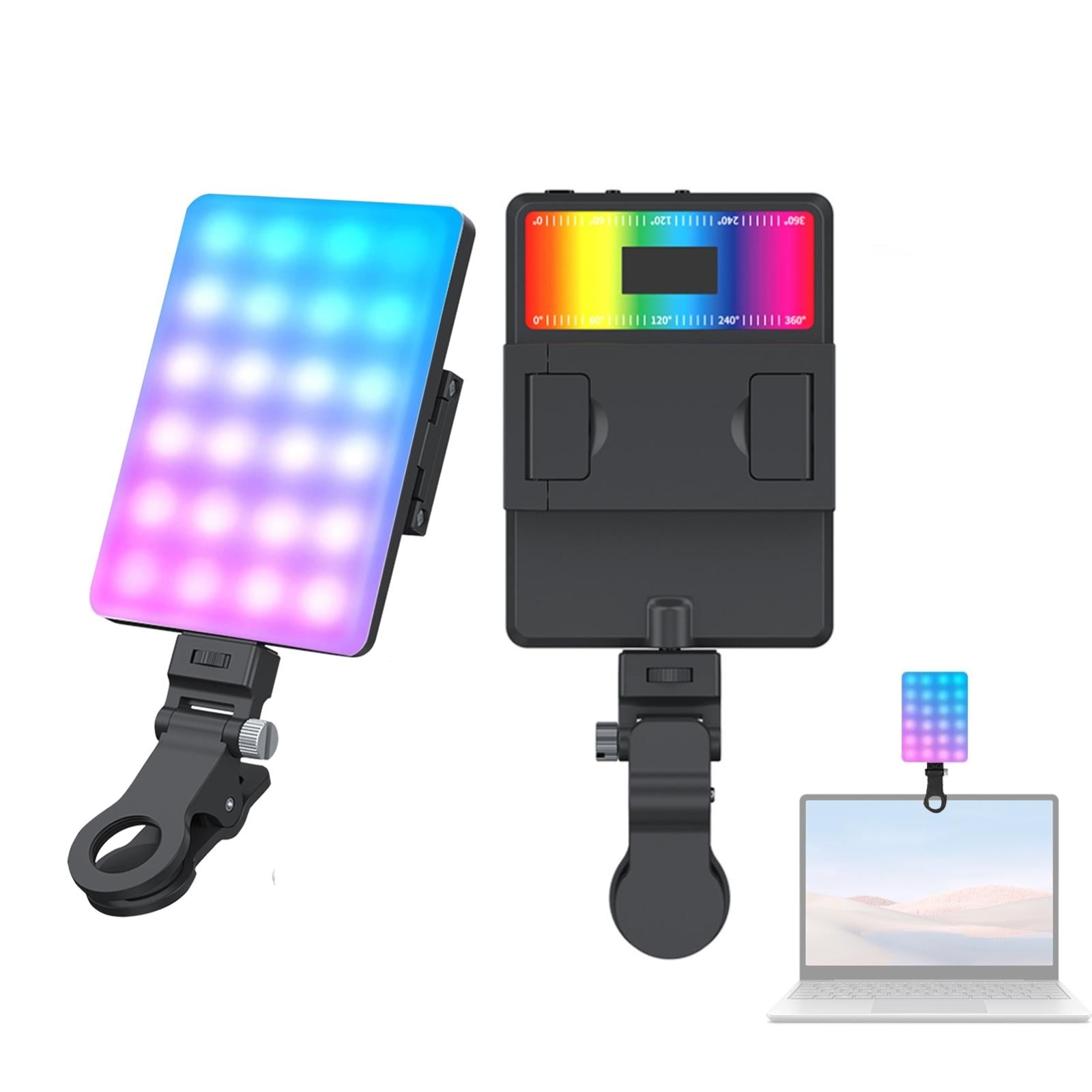 5W Mobile Phone Fill Light With Screen For Live Broadcast And Pocket Light-1915198359304540169