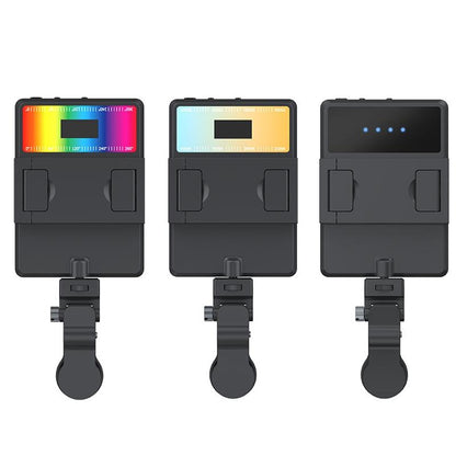 5W Mobile Phone Fill Light For Live Broadcast With Screen - V11 Cool & Warm-1964932298914795523