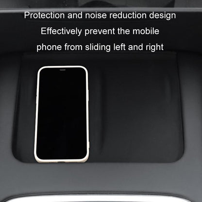 Non-Slip Silicone Wireless Charging Mat For Tesla Model 3 / Y - Black-1915196901943283717