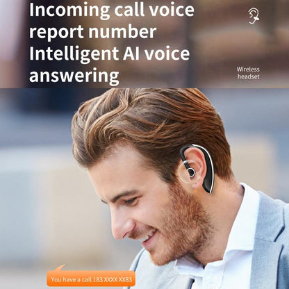 Universal Bluetooth Earphone - Single-Ear Rotating Black / White-1915196828530380804