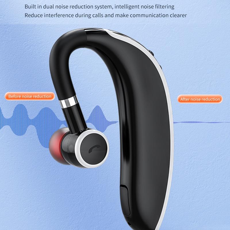 Universal Bluetooth Earphone - Single-Ear Rotating Black / White-1915196828530380809