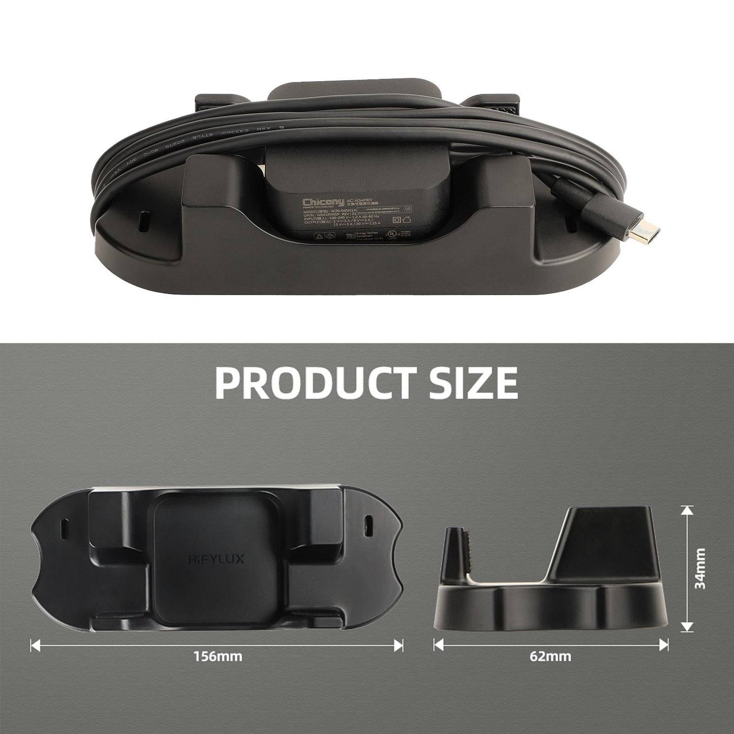 Steam Deck Console Base With Mobile Phone Bracket - Black-1915196969068924930