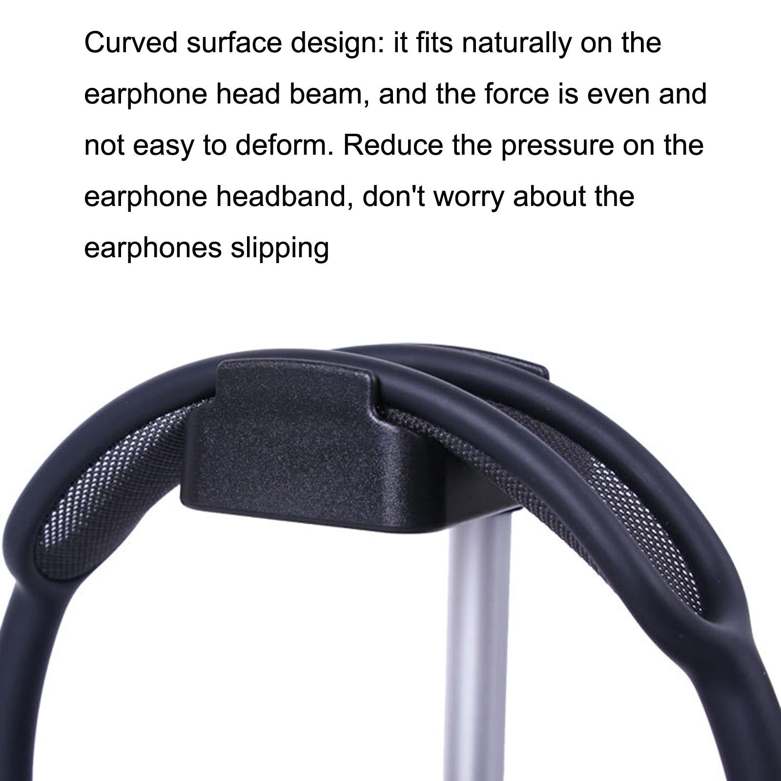 Max Hifylux Headphone Stand With Mobile Phone Holder And Storage Box - Black-1964932205193072642