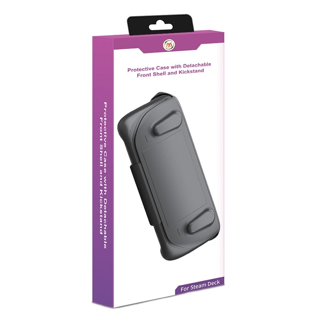 Steam Deck Protective Case & Cover Set With Bracket - Black-1915196946772004872