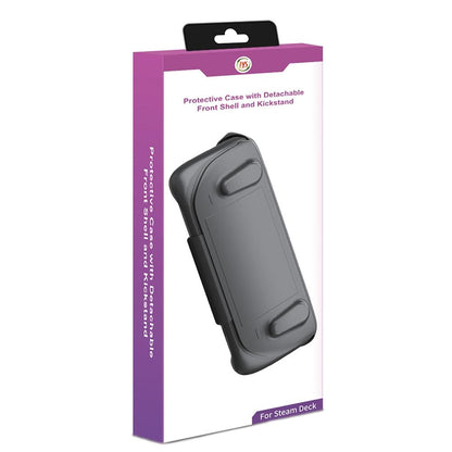 Steam Deck Protective Case & Cover Set With Bracket - Black-1915196946772004872