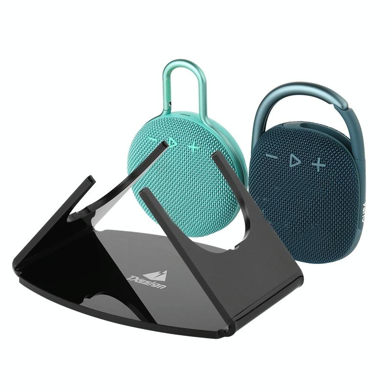 Acrylic Desktop Stand For Jbl Clip 3 / 4 Speaker - Black-1915196909283315718