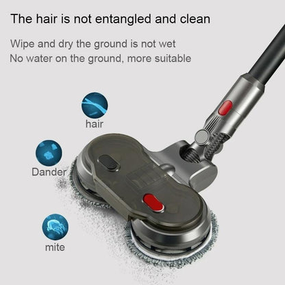 Electric Wet Dry Mopping Head With Water Tank For Dyson V15 - 6Pcs Rag-1962691929481285636