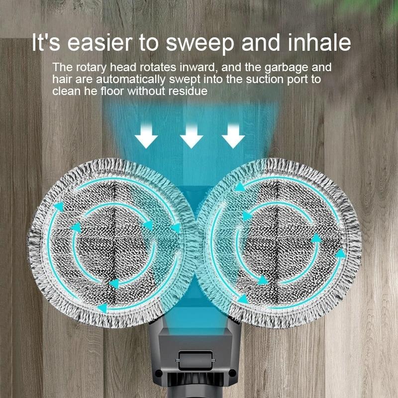 Electric Wet Dry Mopping Head With Water Tank For Dyson V15 - 6Pcs Rag-1962691929481285638